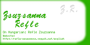 zsuzsanna refle business card